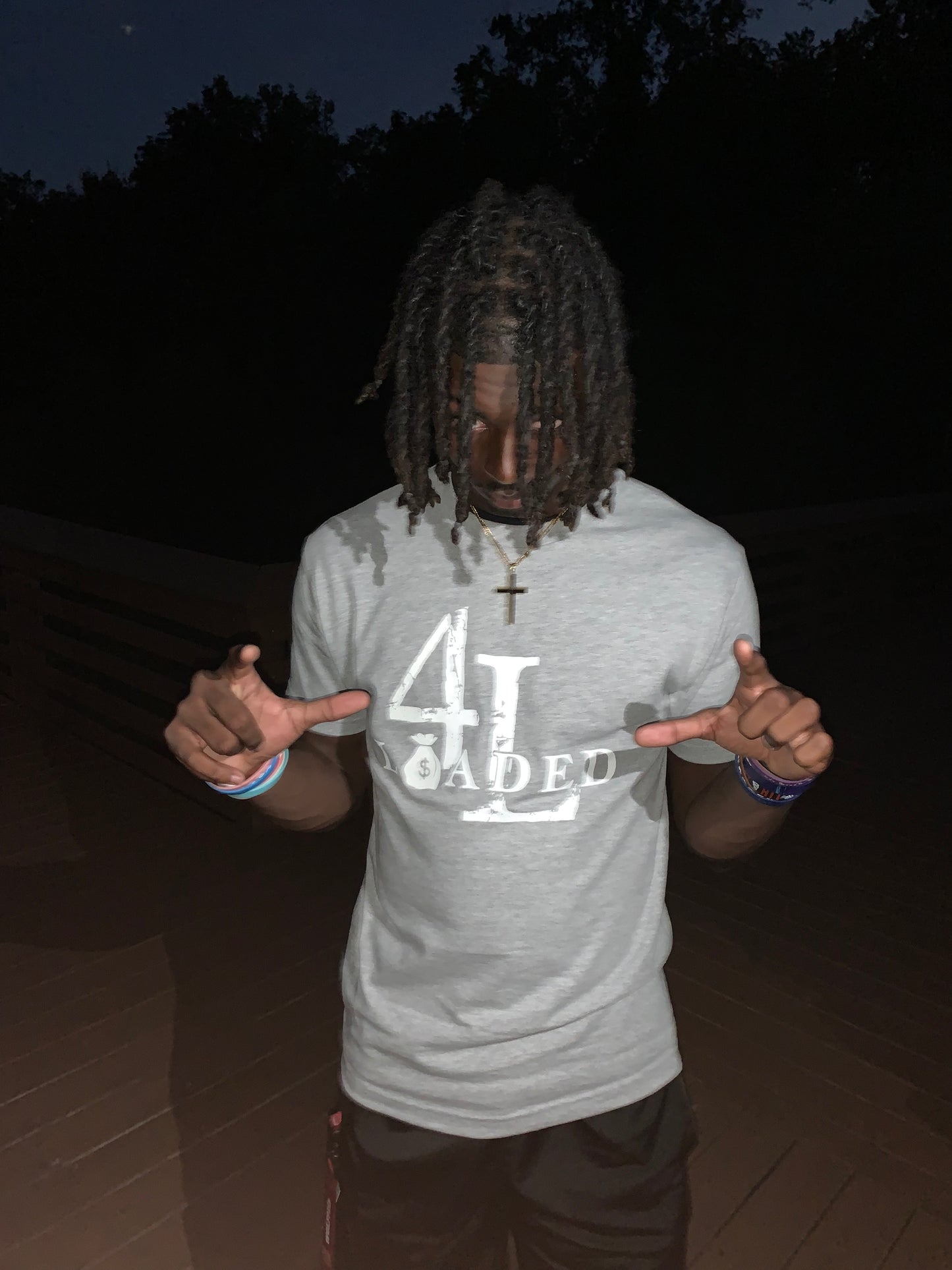 LOADED4LIFE SIGNATURE TEE (GREY)